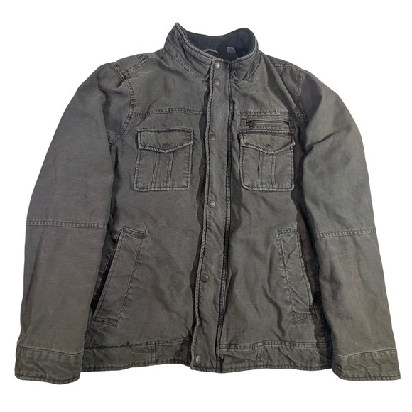 Levi's Other - Levi Strauss & Co Utility Jacket Men's L Olive Green READ
